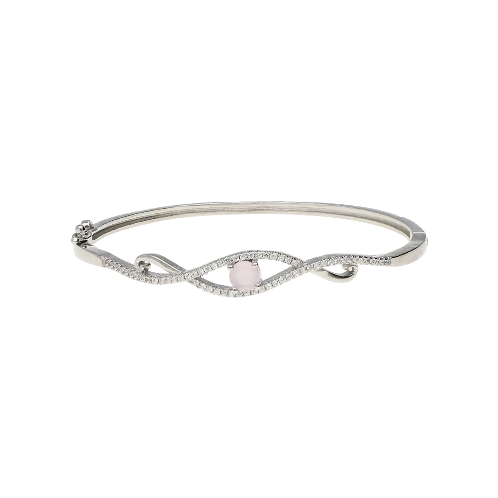 Pink Luxe Stone Kada: Elegance Redefined