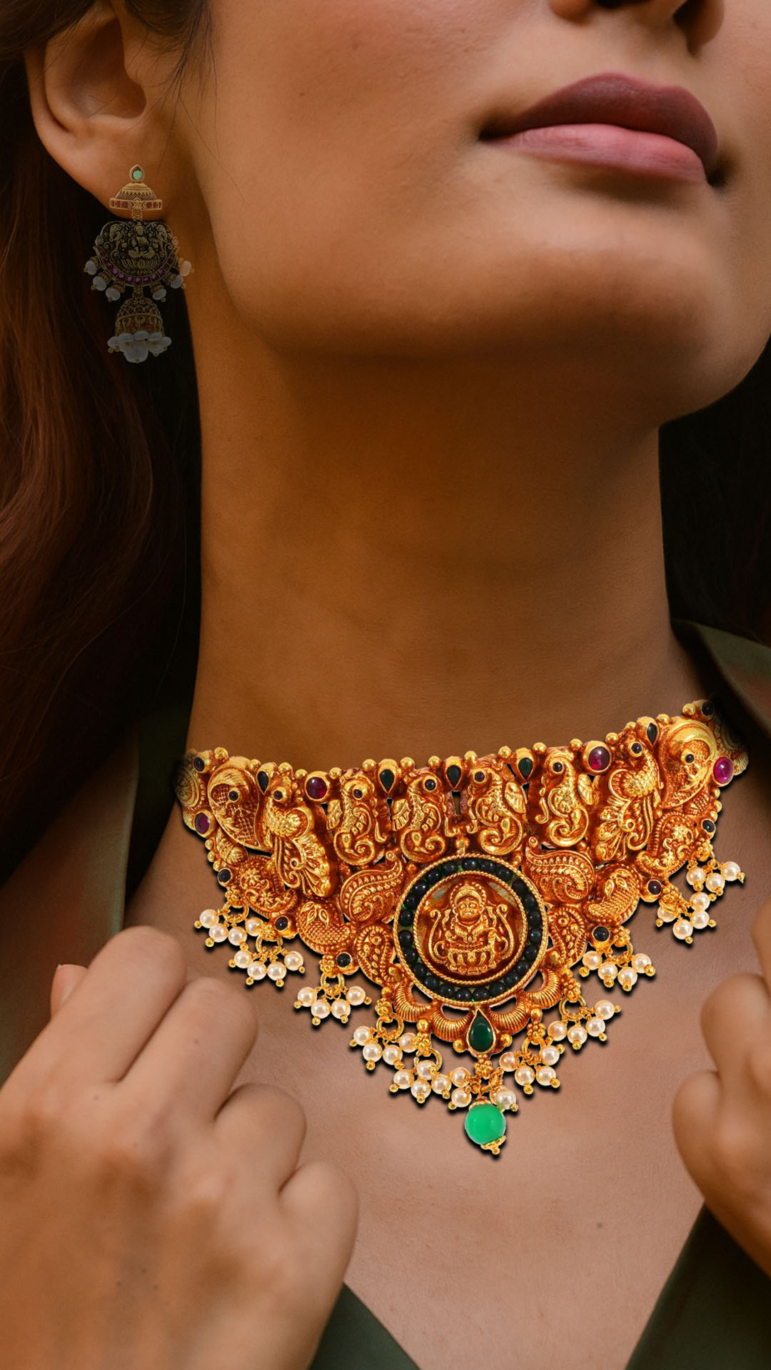 Royal Peacock Choker by Devah